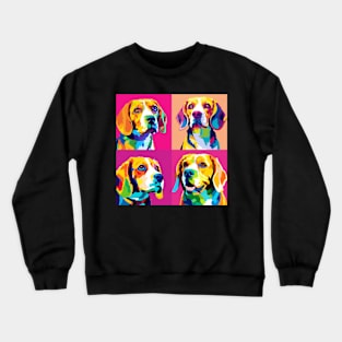 Beagle Pop Art - Dog Lover Gifts Crewneck Sweatshirt